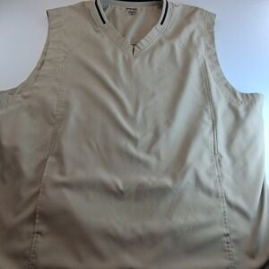 Ping  Vest Mens 2XL Tan Performance Knit Golf Sleeveless Pullover Sweater